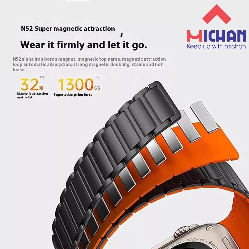 بند میچان مدل ESP MAGNETIC مناسب برای ساعت هوشمند اسمارت واچ HK9 Pro / HK9 Pro Plus / HK10 Pro