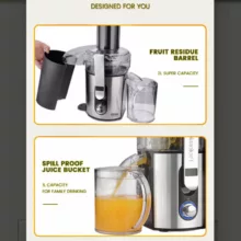 آبمیوه گیری دی اس پی مدل KJ3057