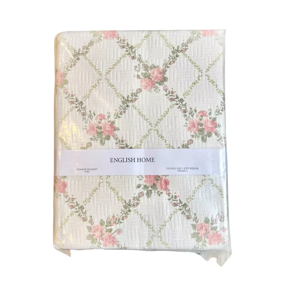 روتختی دو نفره انگلیش هوم مدل Rose Chain سایز 220x200 سانتیمتر