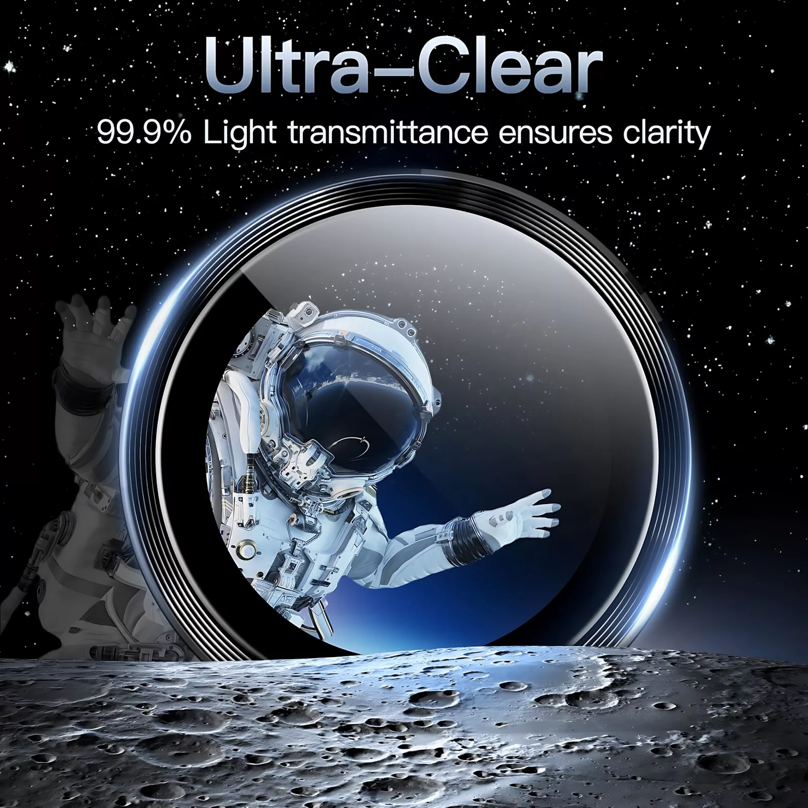 محافظ لنز دوربین شیشهای کی فون مدل ArClear مناسب برای گوشی موبایل سامسونگ Galaxy S25 Ultra