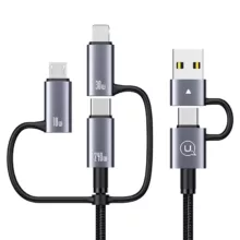 کابل تبدیل usb / usb-c به usb-c / micro usb / لایتنینگ یوسمز مدل sj738 طول 2 متر