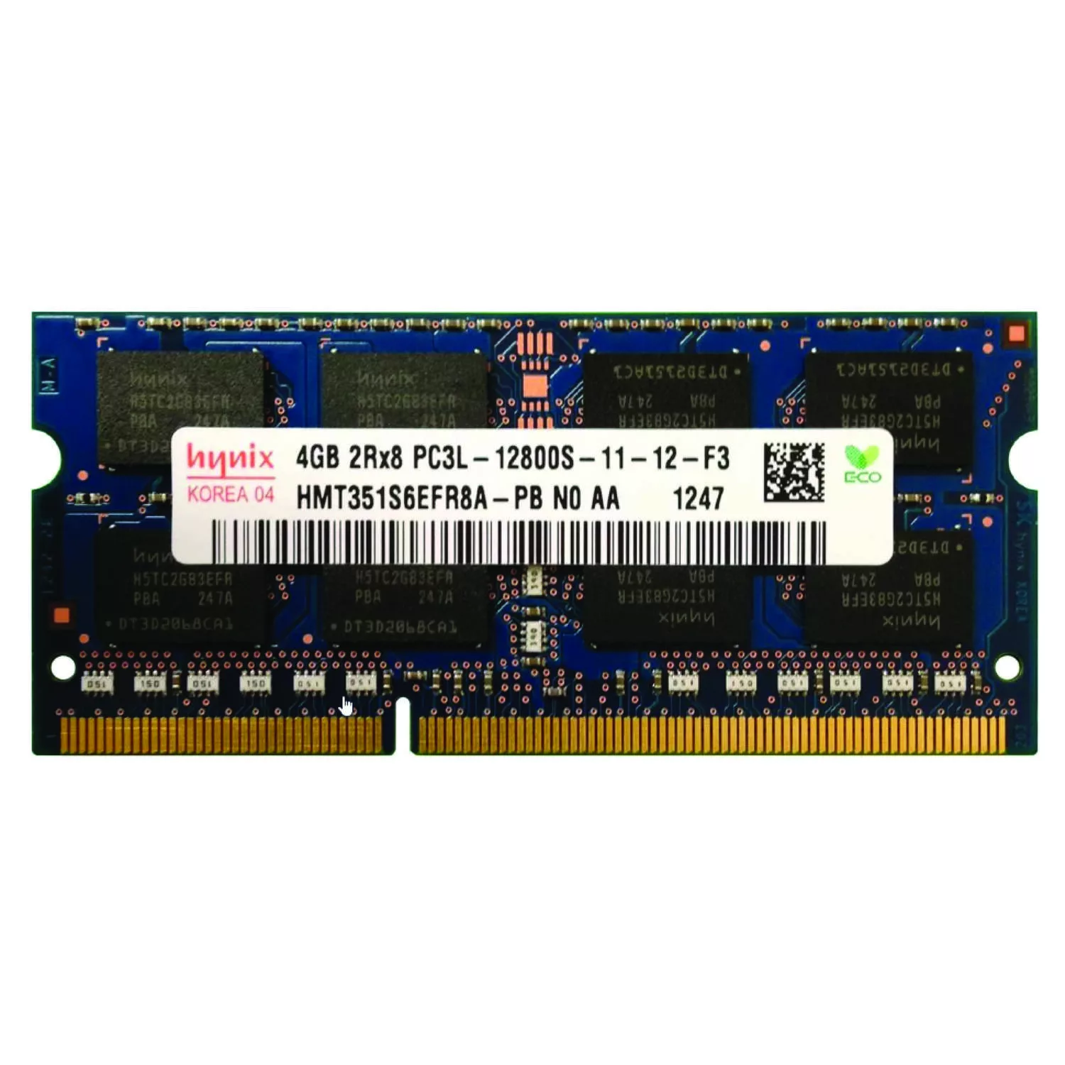رم لپ تاپ DDR3L تک کاناله 1600 مگاهرتز CL11 هاینیکس مدل PC3L ظرفیت 4 گیگابایت