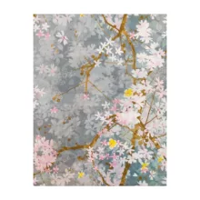 ملحفه آدنو مدل شکوفه کد CH60 دونفره سایز 180x200 سانتی متر