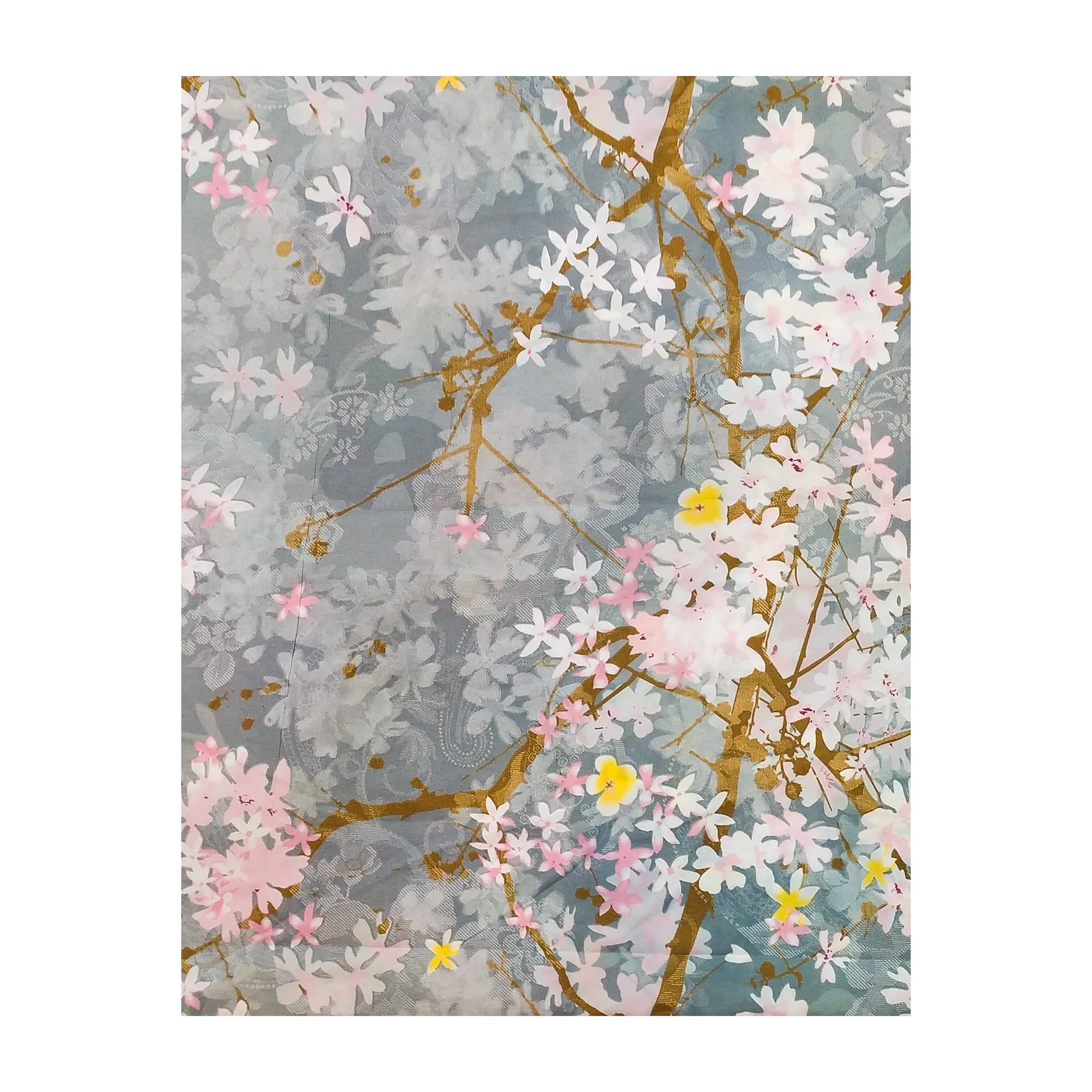 ملحفه آدنو مدل شکوفه کد CH60 دونفره سایز 180x200 سانتی متر