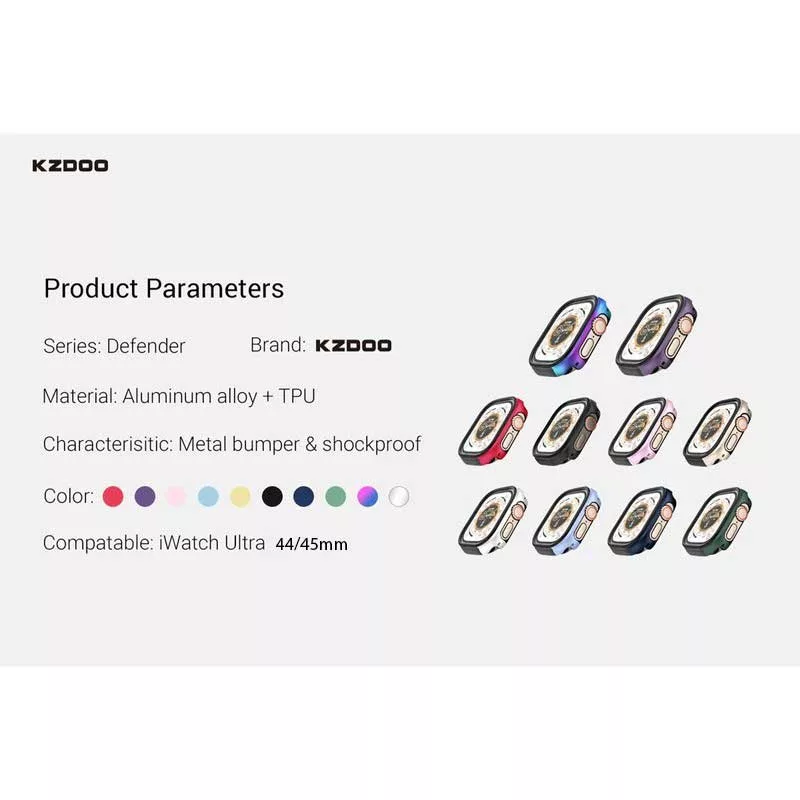کاور کی -زد دوو مدل DEFENDER مناسب برای اپل واچ 44/45 میلی متری سری 7 / 8 / 9