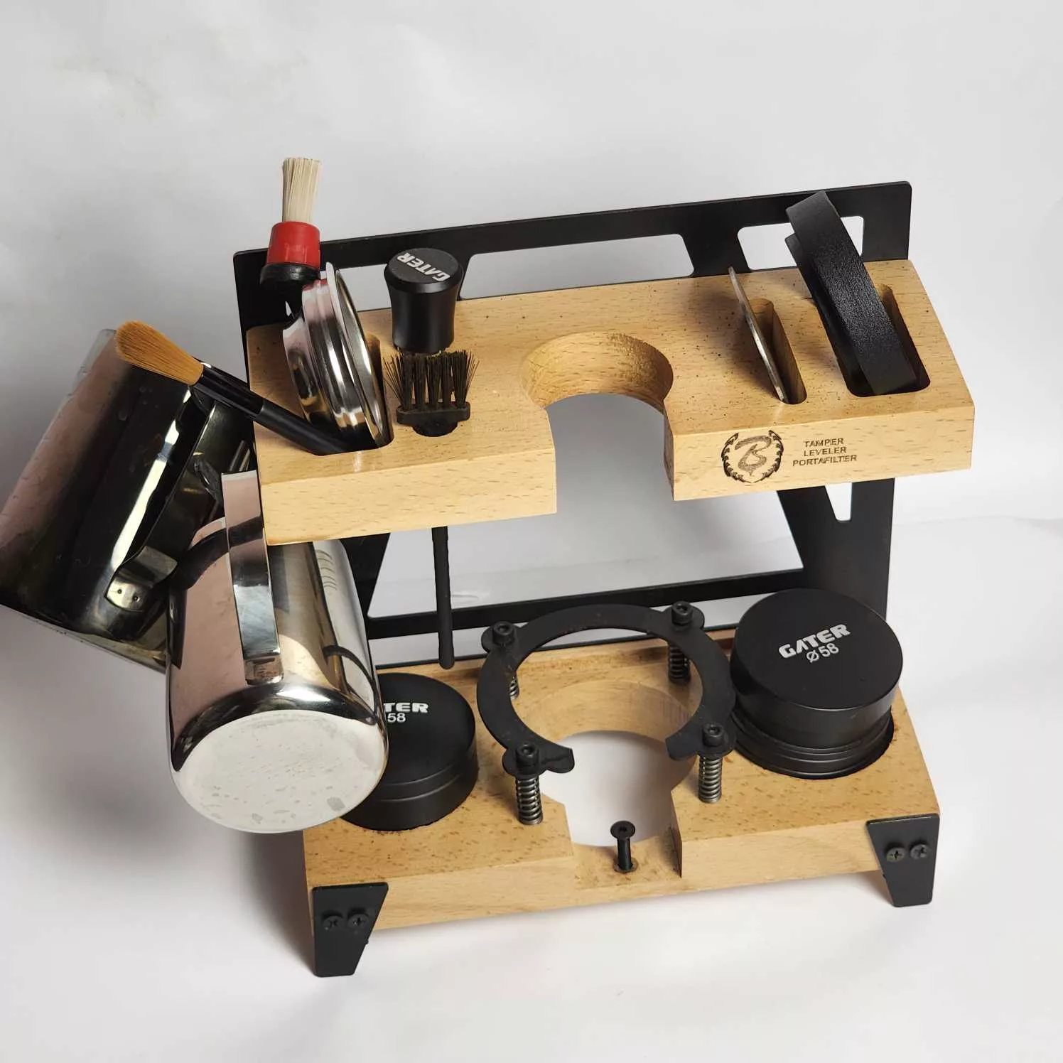 استند نگه دارنده باریستا اسپیس مدل چوبی کد 51