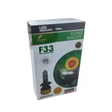 لامپ هدلایت خودرو تک پرو مدل لنزوf33 تک حالته پایه h7 بسته 2 عددی