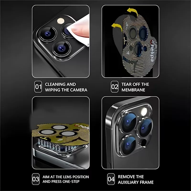 محافظ لنز دوربین چلیپا مدل Luminous مناسب برای گوشی موبایل اپل iPhone 15
