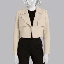 کت زنانه سرژه مدل 212271 رنگ کرم