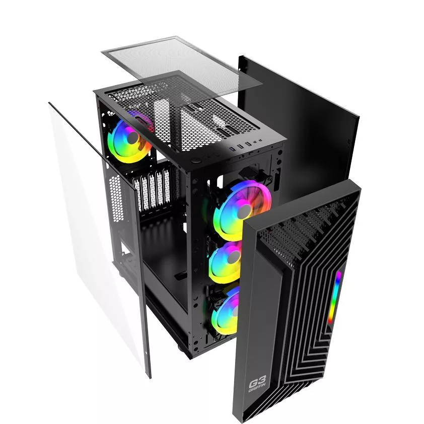کیس کامپیوتر گیمینگ گرین مدل GRIFFIN G3