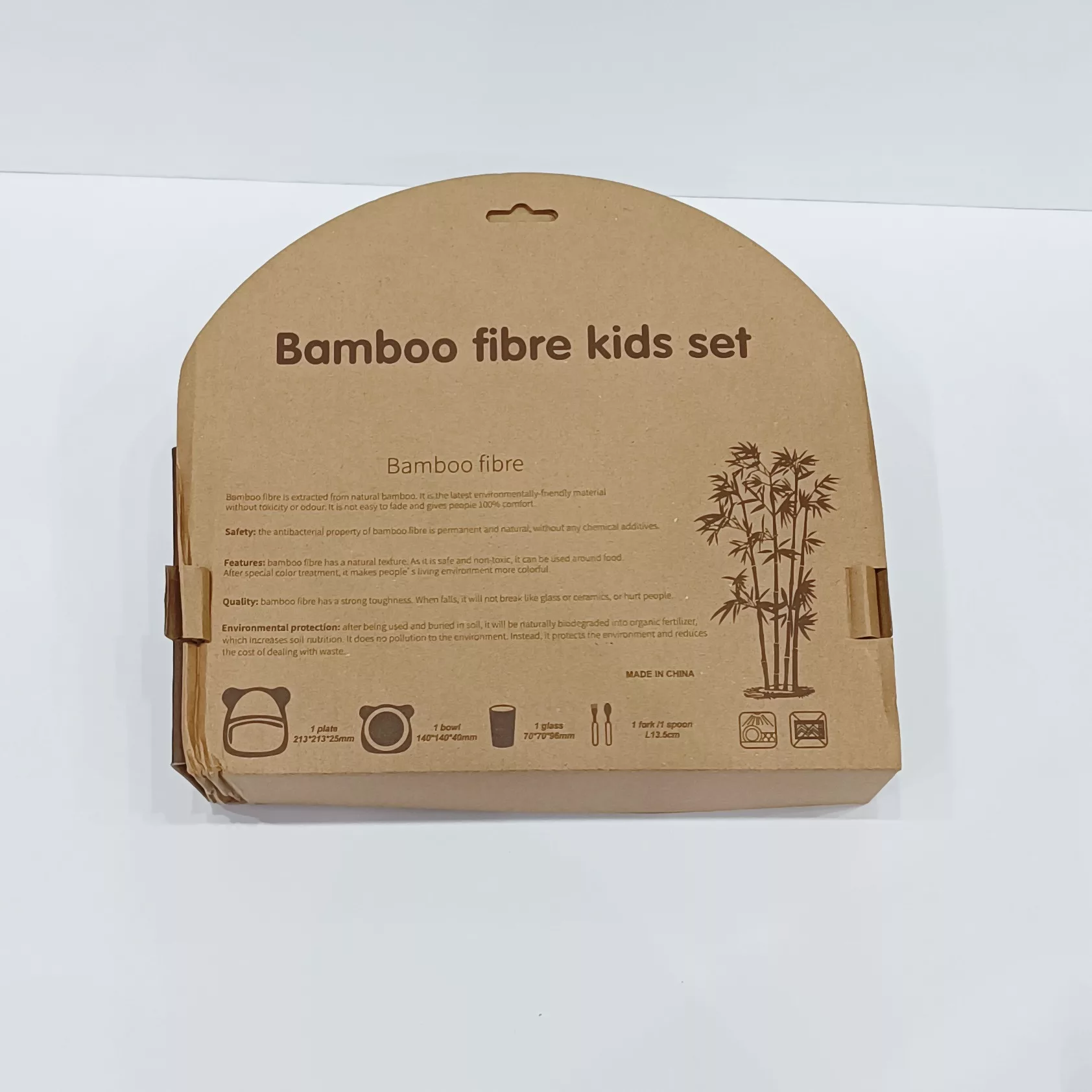 ظرف غذای 5 تکه کودک بامبو مدل ببعی