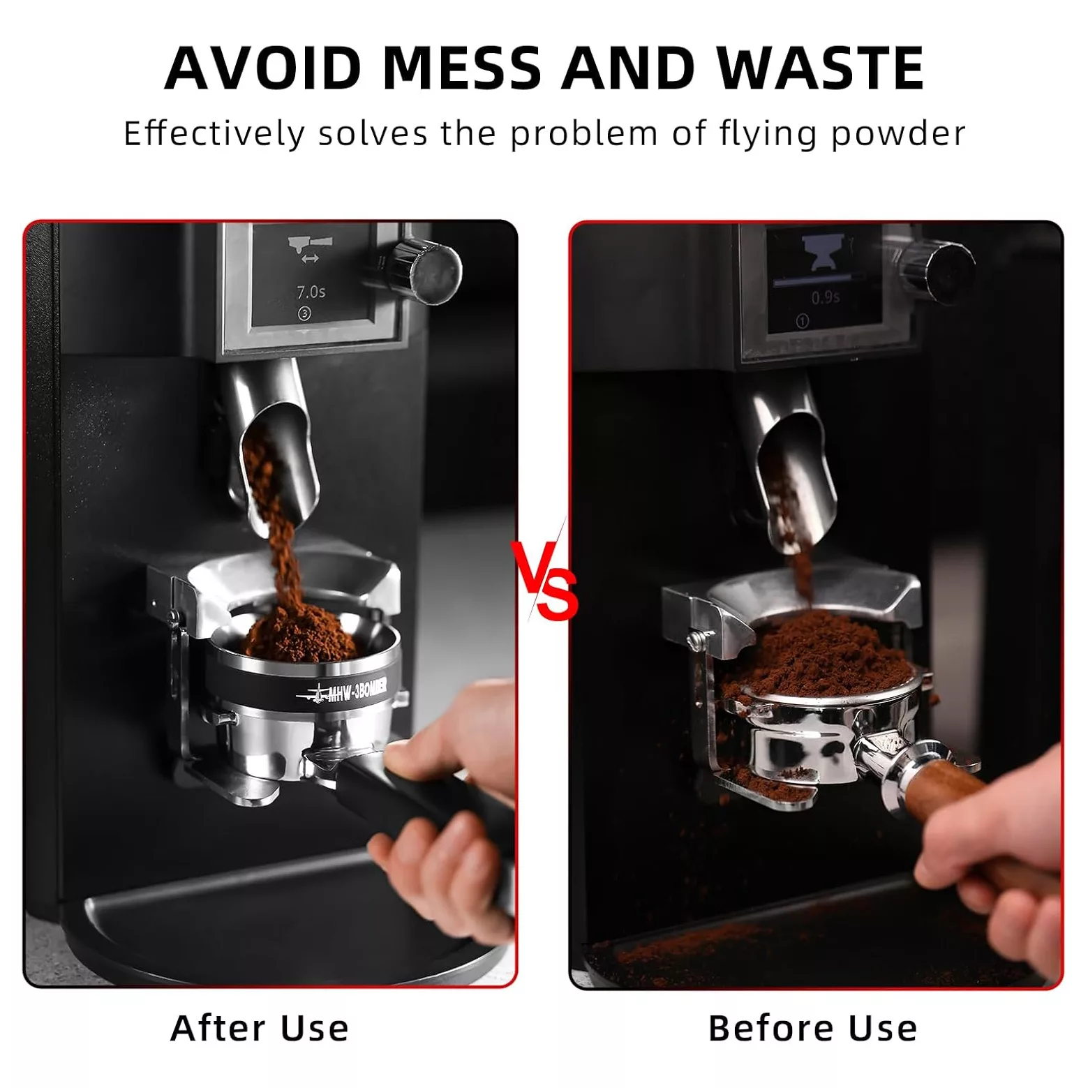 فانل اسپرسوساز ام اچ دبلیو تری بمبر مدل YU Series Magnetic Dosing Ring