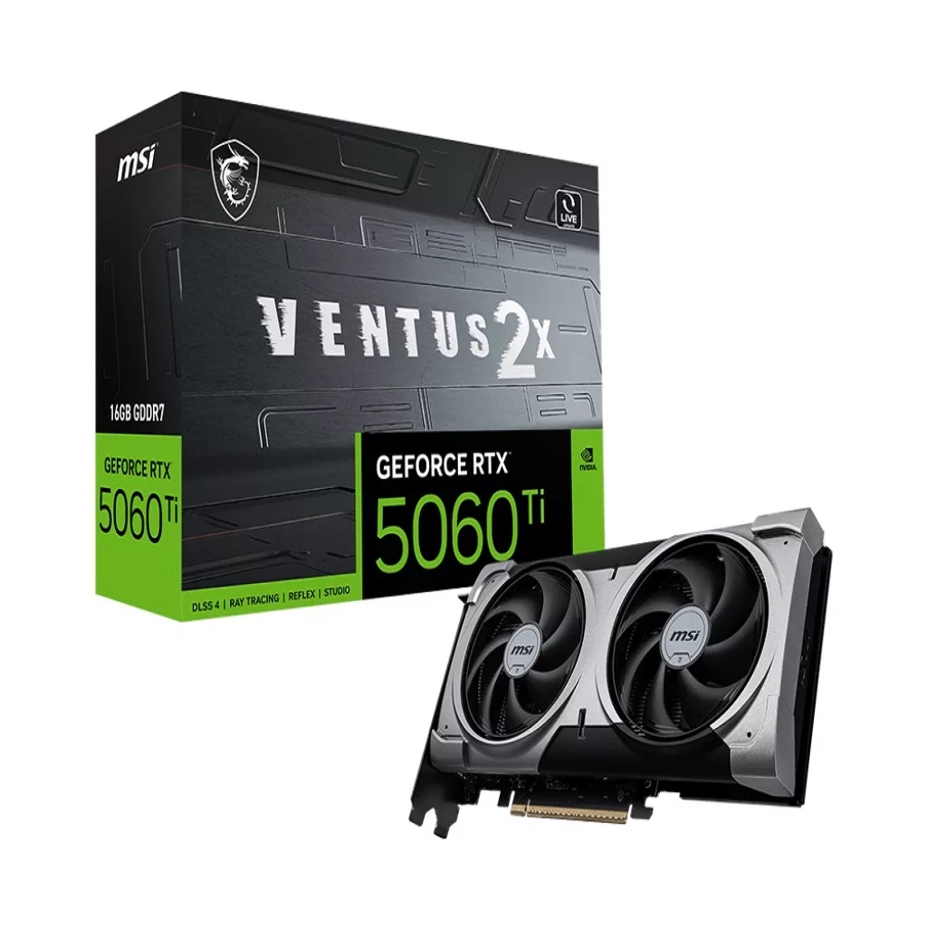 کارت گرافیک ام اس آی مدل GeForce RTX 5060 Ti 16G VENTUS 2X PLUS