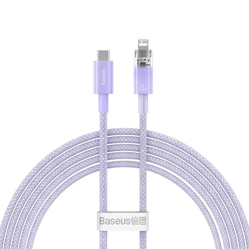 کابل تبدیل USB-C به لایتنینگ بیسوس مدل Explorer Series 20W طول 2 متر