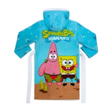 حوله پالتویی کودک پودایران مدل باب اسفنجی سایز 100×107 سانتی‌متر