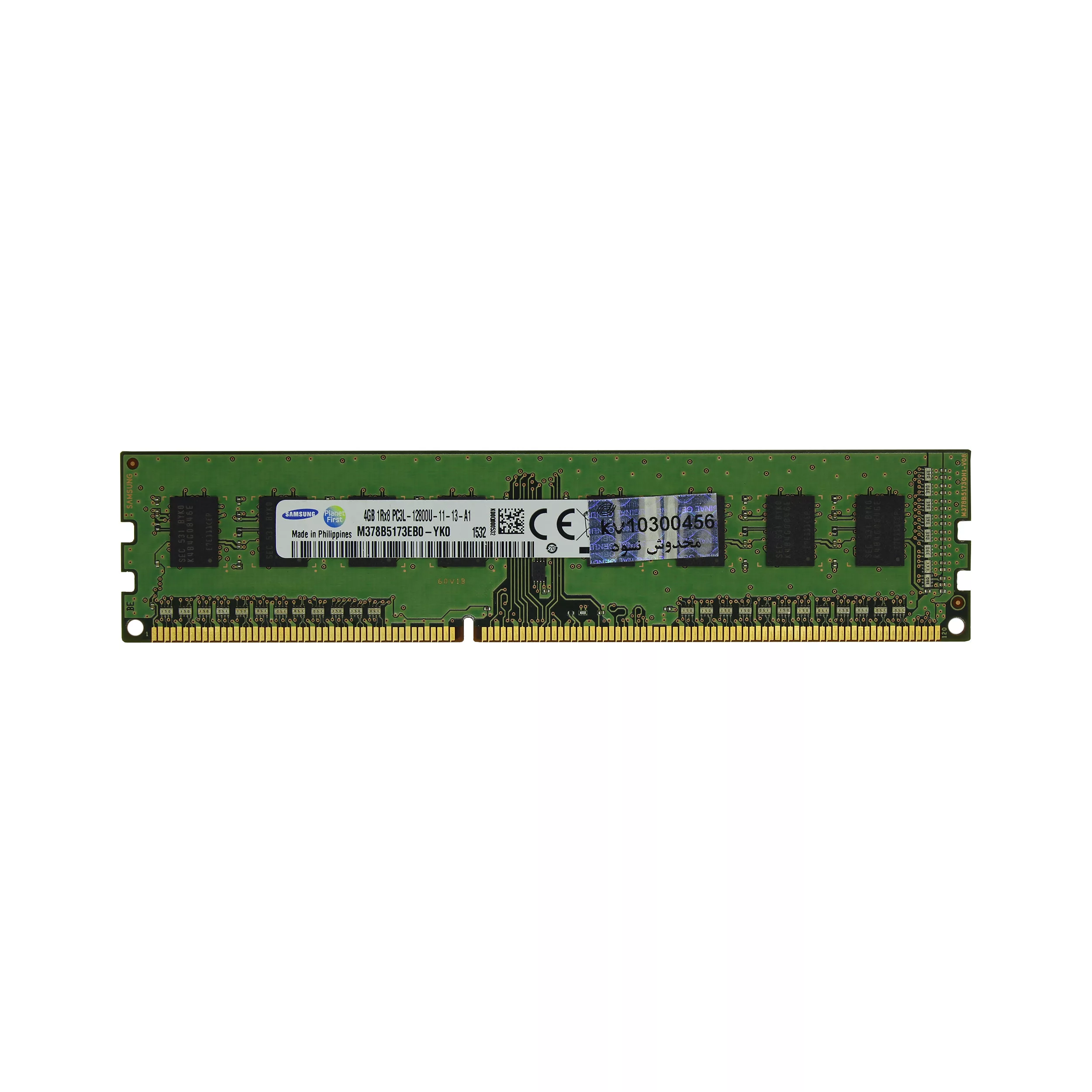 رم دسکتاپ DDR3L تک کاناله 1600 مگاهرتز CL11 سامسونگ مدل M378 ظرفیت 4 گیگابایت