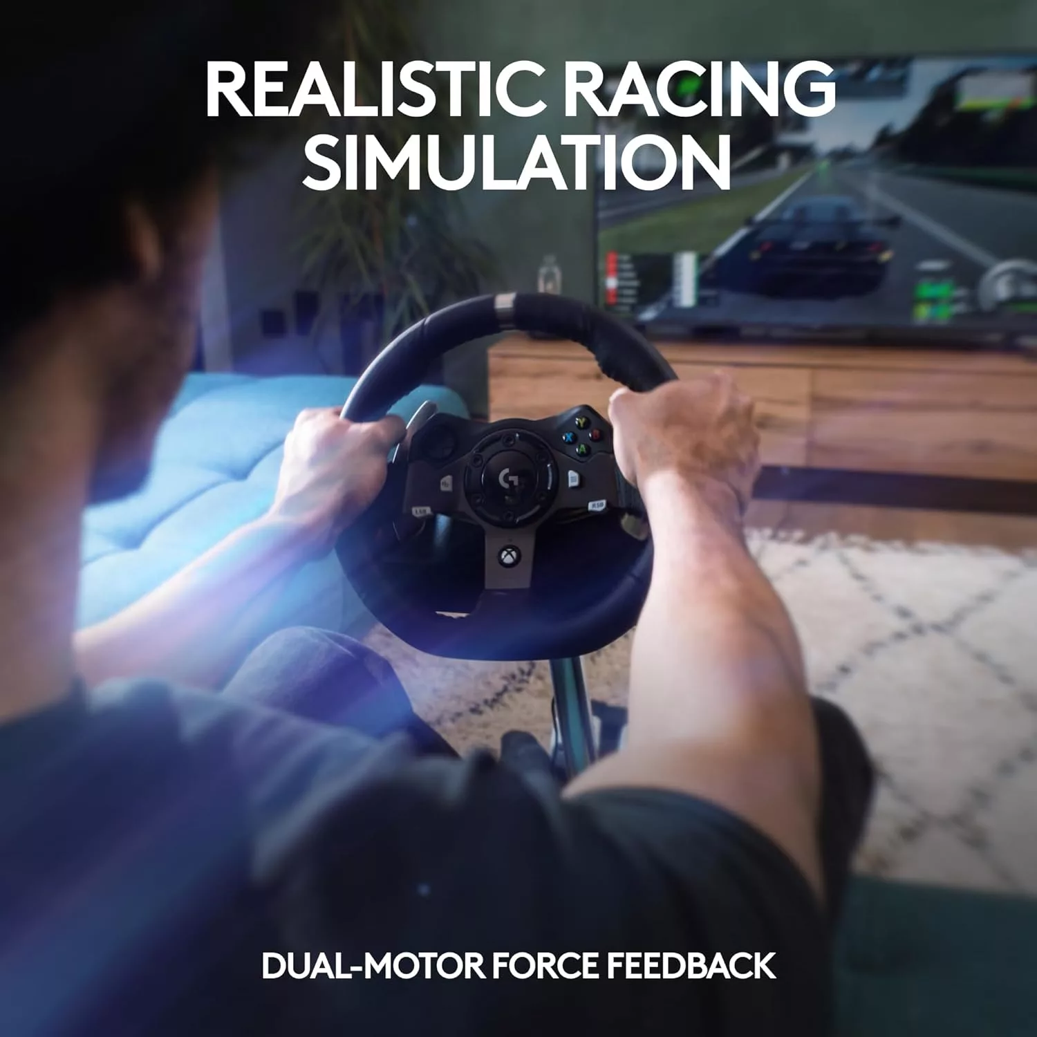 فرمان بازی لاجی مدل G920 Driving Force مخصوص XboxOne/PC