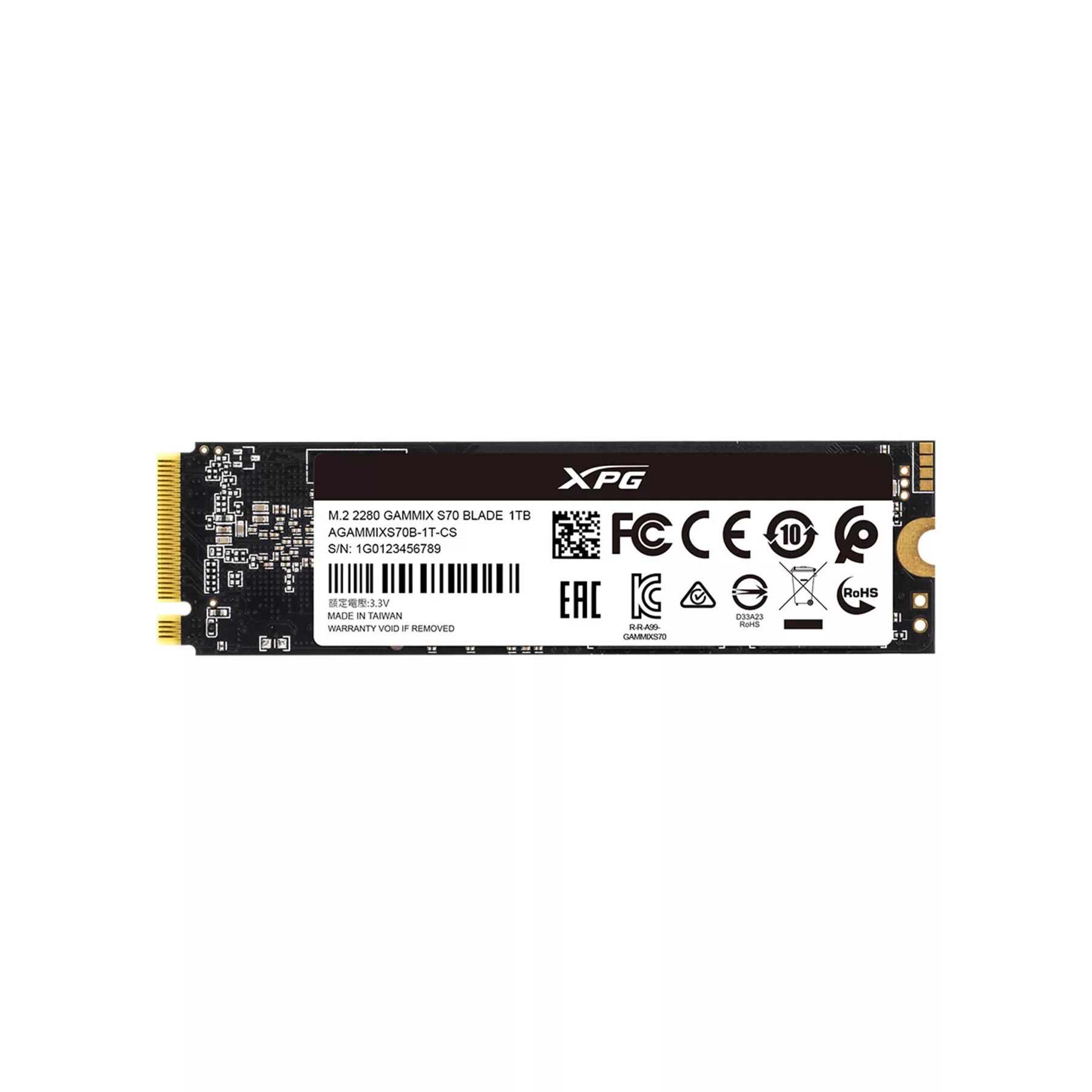 اس اس دی اینترنال ایکس پی جی مدل GAMMIX S70 BLADE ظرفیت 1 ترابایت
