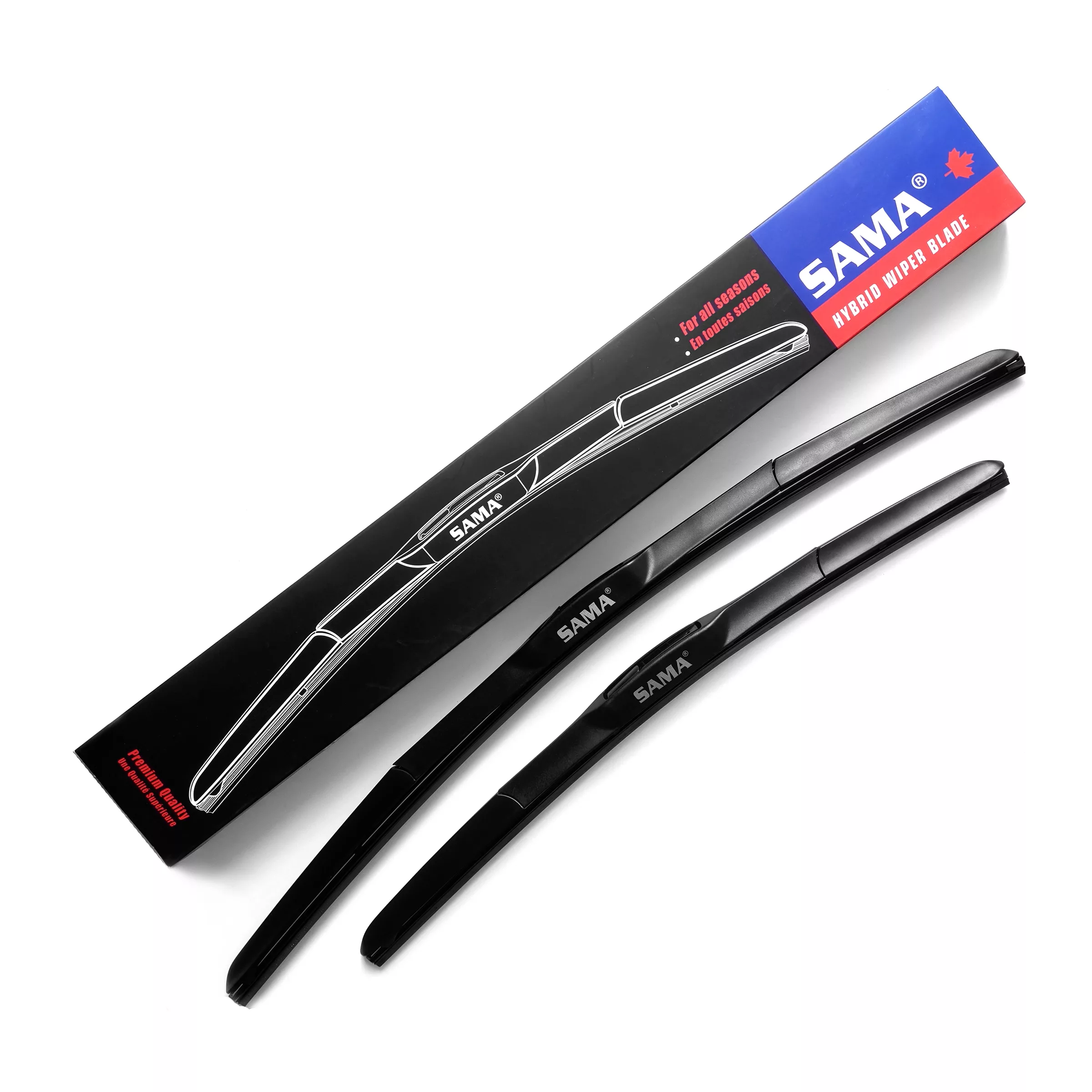 تیغه برف پاک کن ساما وایپر بلید مدل هیبرید مناسب برای جیلی امگرند بسته دو عددی