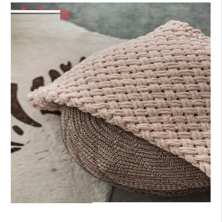شال مبل وتخت طرح پافی سایز 100×90 سانتی متر