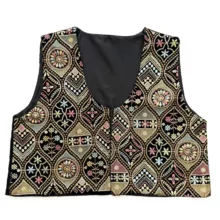 جلیقه رسمی زنانه مدل سنتی مخمل سوزندوزی کد ۰۴۱