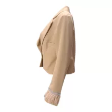 کت زنانه لاکریما مدل آستین پر 10264