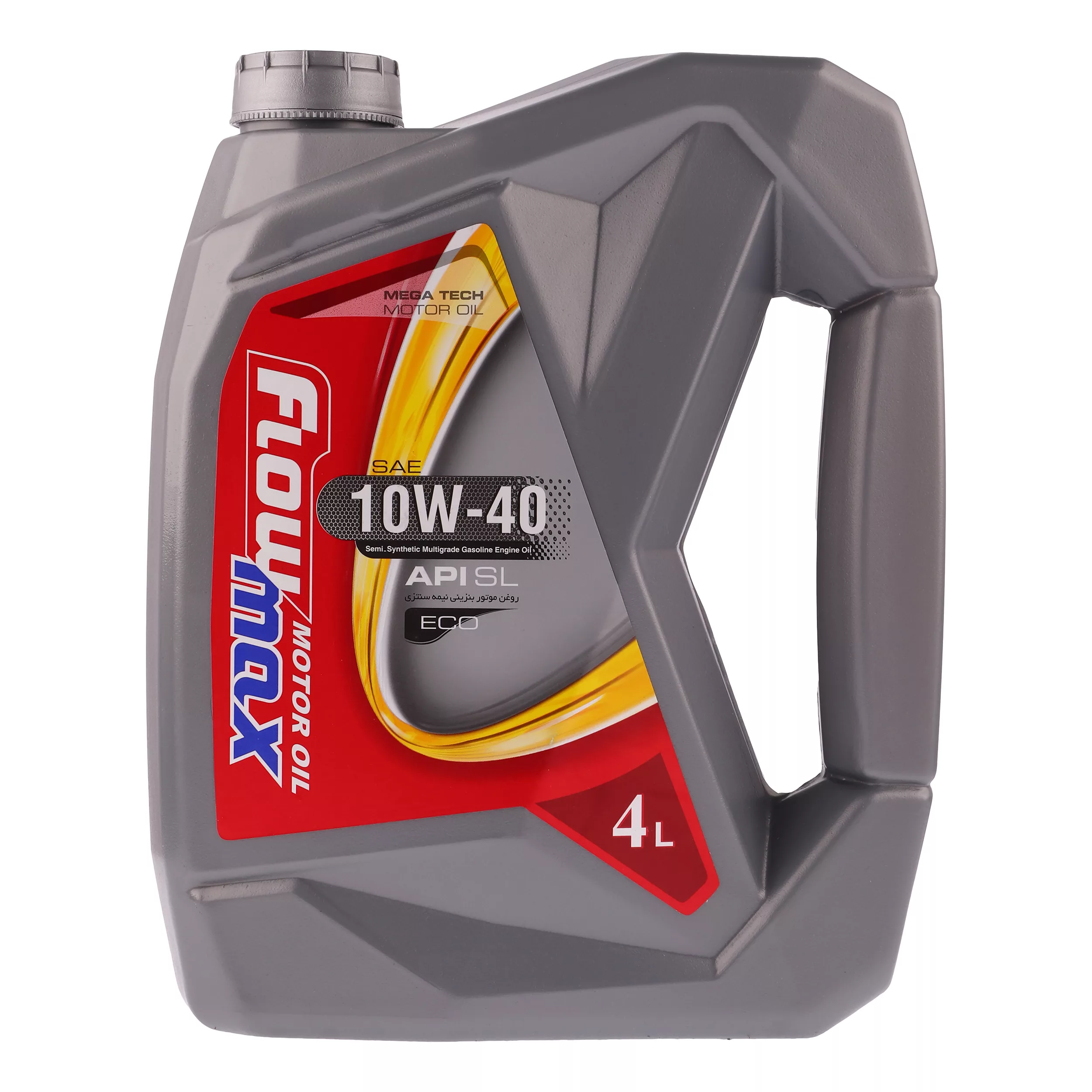 روغن موتور خودرو فلومکس مدل MEGATECH 10W40 ECO حجم 4 لیتر