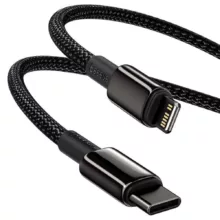 کابل تبدیل USB-C به لایتنینگ باسئوس مدل Tungsten طول 2 متر