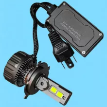 لامپ نور پایین و نور بالا چراغ جلو تک حالته بست یدک مدل یخی کد X11 با پایه H4 مناسب برای پیکان بسته ۲ عددی