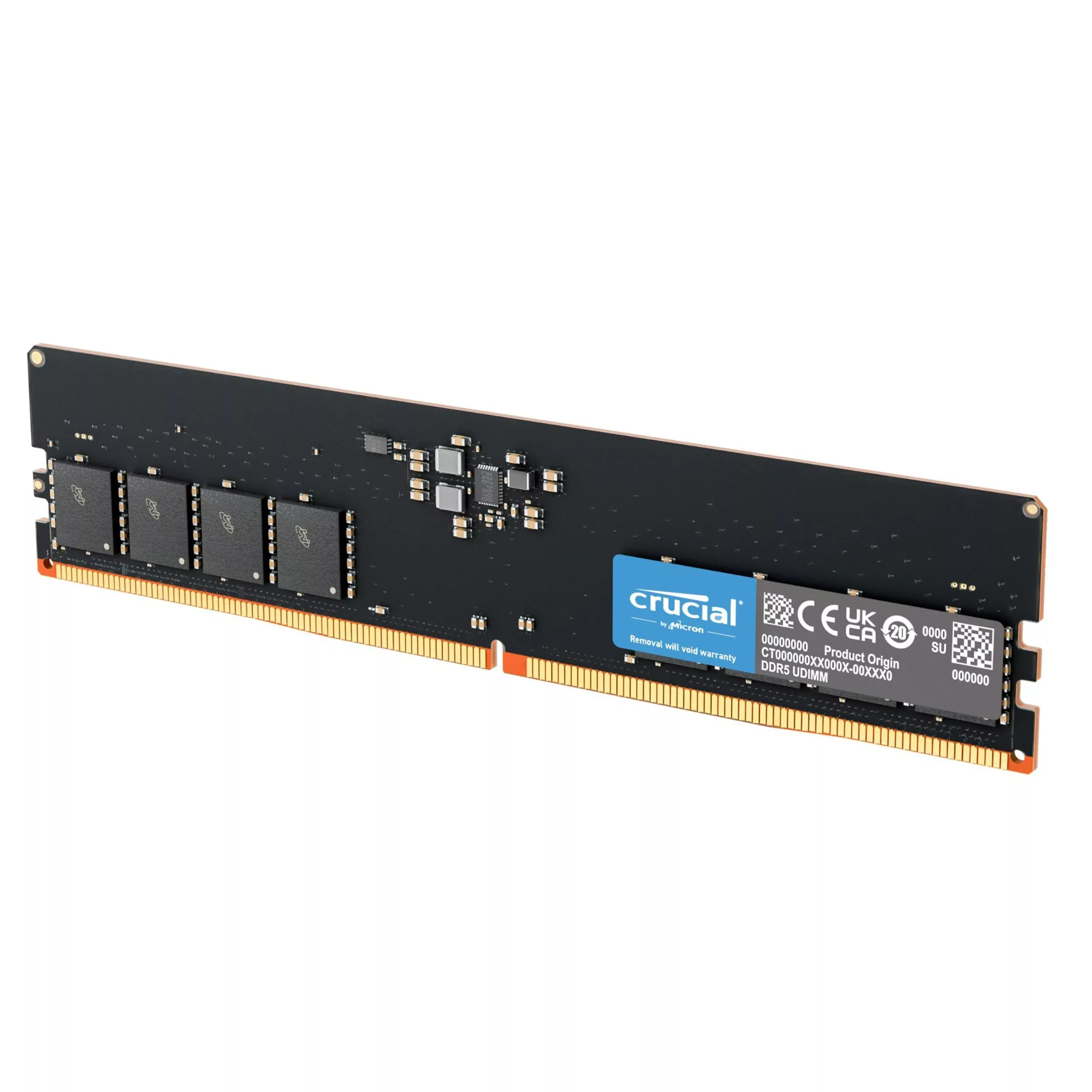 رم دسکتاپ DDR5 تک کاناله 4800 مگاهرتز CL40 کروشیال مدل UDIMM ظرفیت 16 گیگابایت