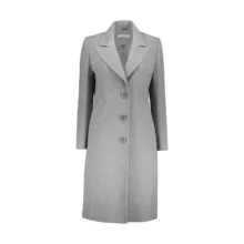 پالتو زنانه مانگ مدل فوتر یقه E سه دکمه