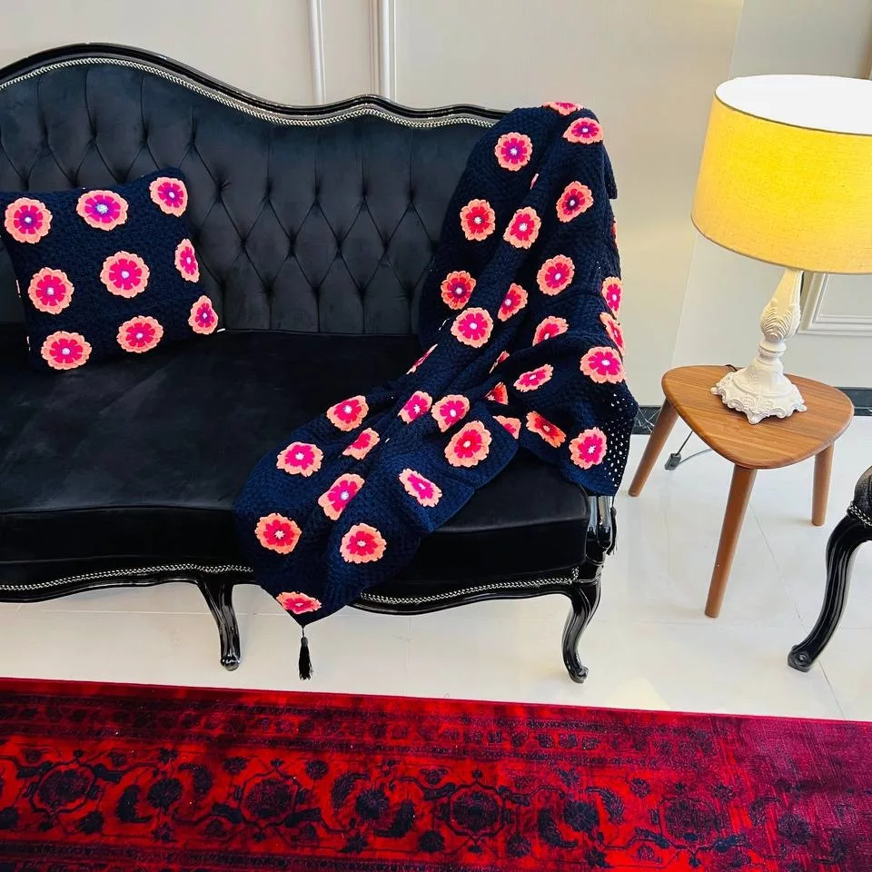 شال مبل مدل یاس به همراه دو عدد کاور کوسن