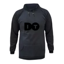 هودی زنانه مدل انجامش بده رنگ ذغال سنگی