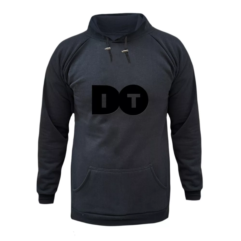 هودی زنانه مدل انجامش بده رنگ ذغال سنگی