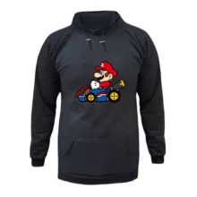 هودی زنانه مدل ماریو کد ۴ رنگ ذغال سنگی