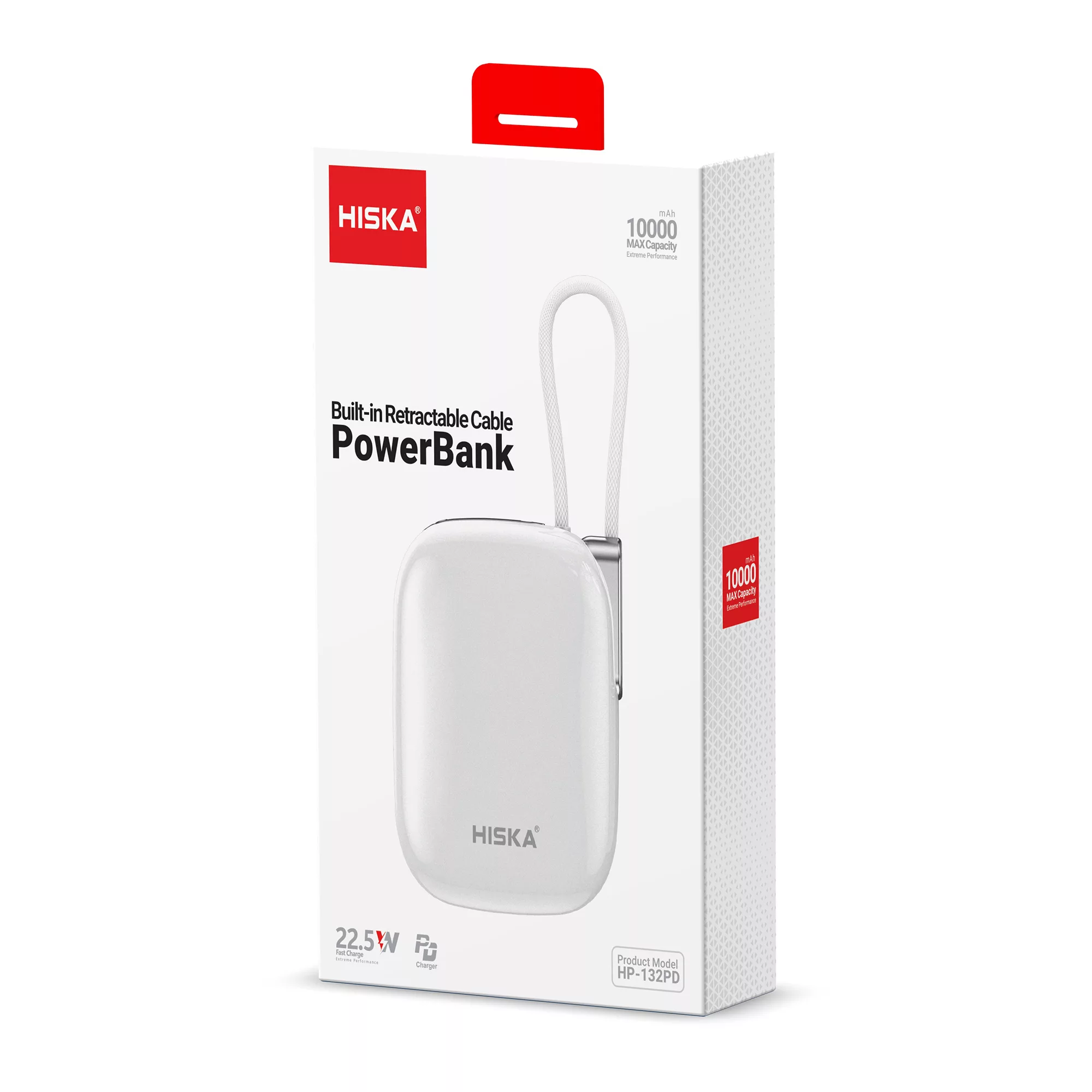 پاوربانک هیسکا مدل HP-132PD ظرفیت 10000 میلی آمپر ساعت