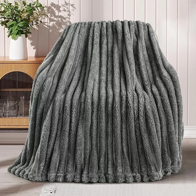 شال مبل و تخت آقای طرح مدل پلیسه سایز 150x200سانتی متر