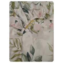 ملحفه پانیذ پود مدل سوسن کد P103-1 یک نفره سایز 120×200 سانتی متر