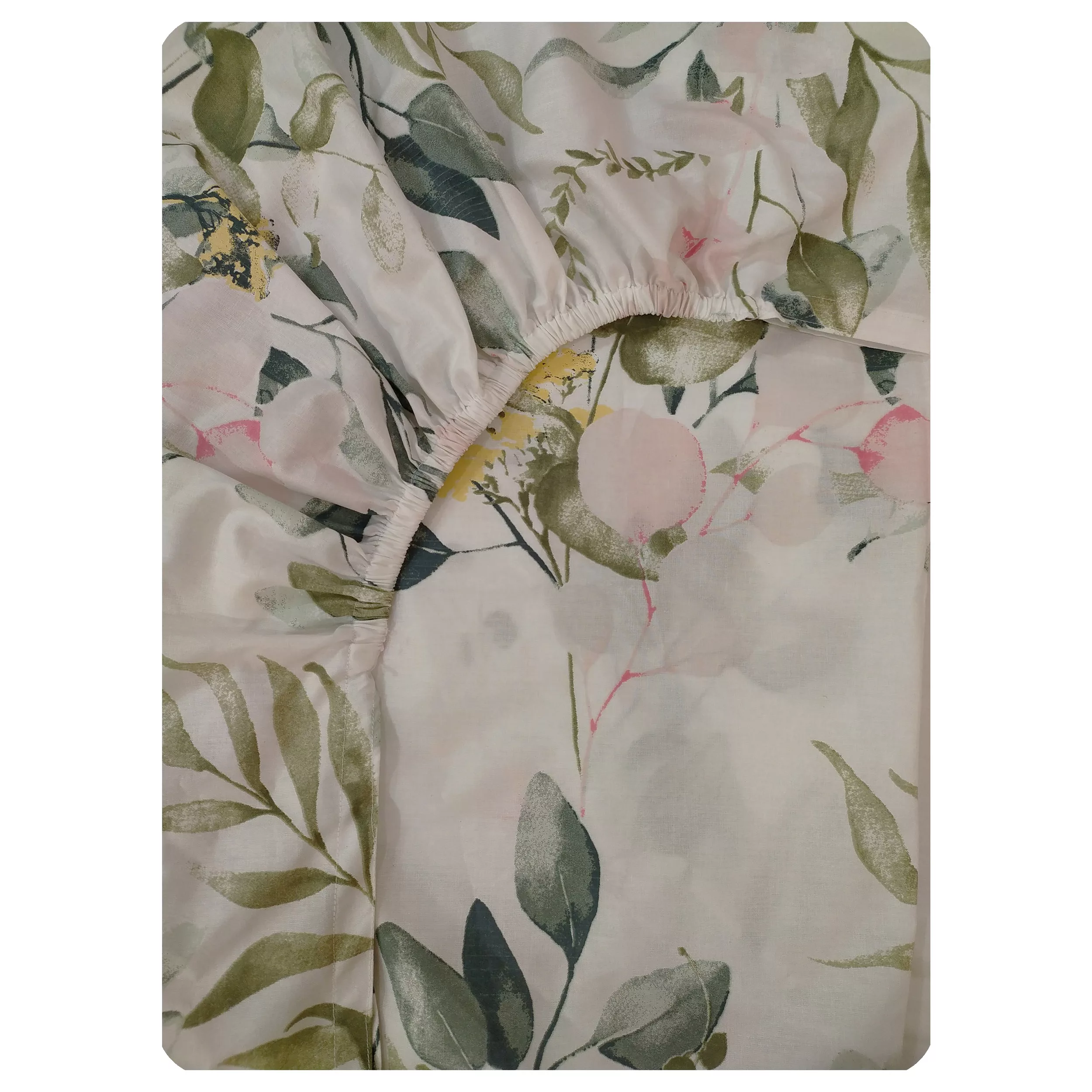 ملحفه پانیذ پود مدل سوسن کد P103-1 یک نفره سایز 120x200 سانتی متر