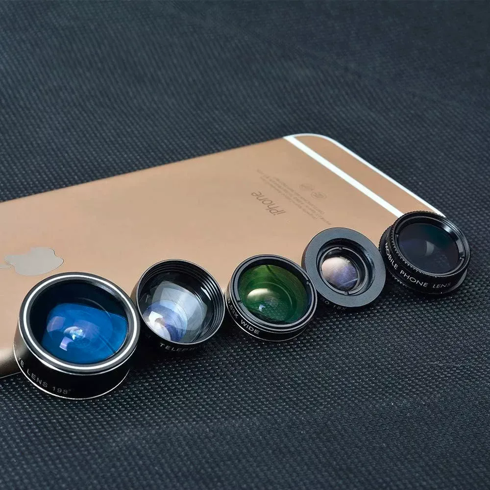 لنز کلیپسی موبایل اپیکسل مدل Lens Kit 5 in 1
