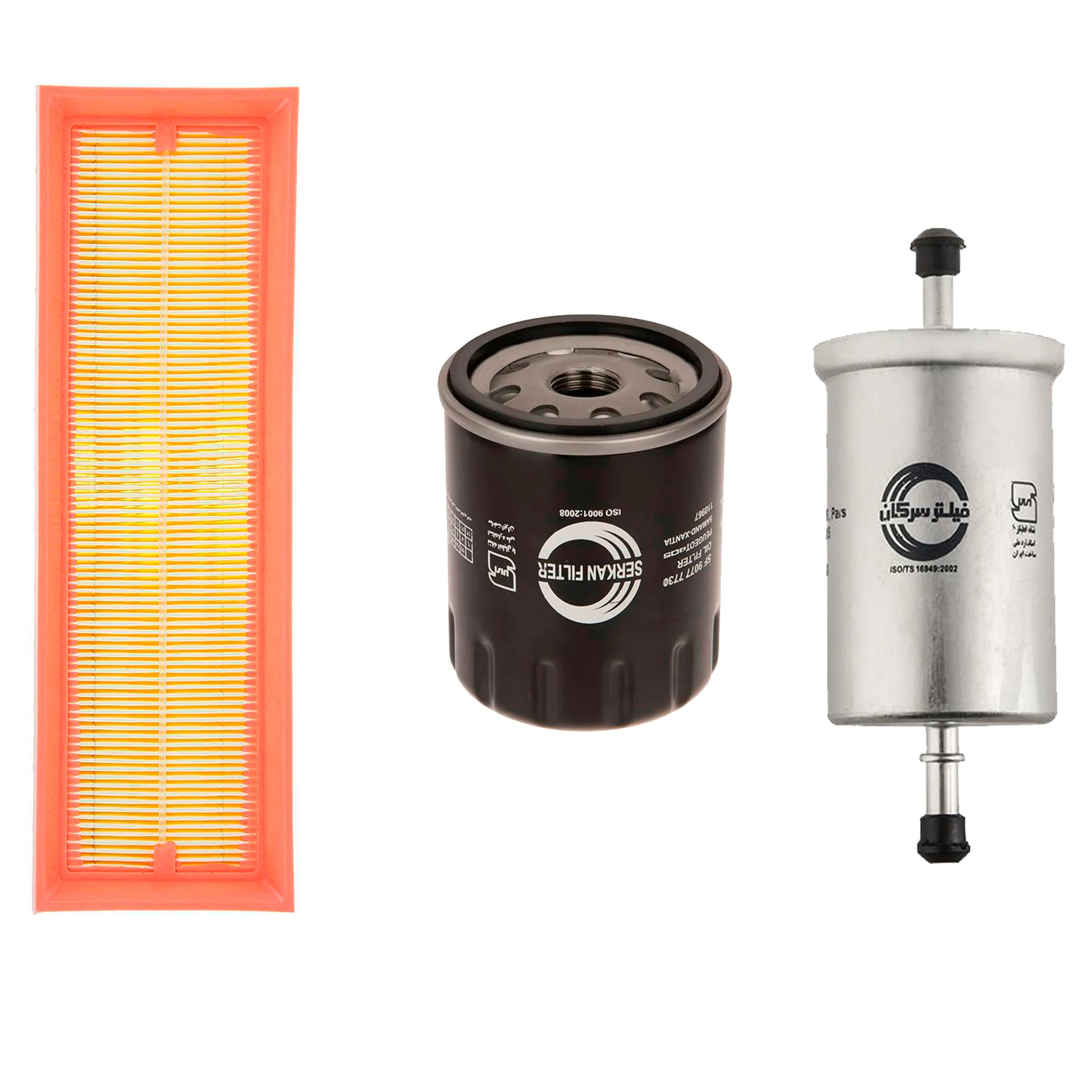 فیلتر روغن خودرو سرکان مدل 7730 به همراه فیلتر هوا و بنزین