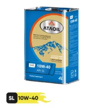 روغن موتور بنزینی آتا اویل مدل 10w-40 sl حجم 4 لیتر