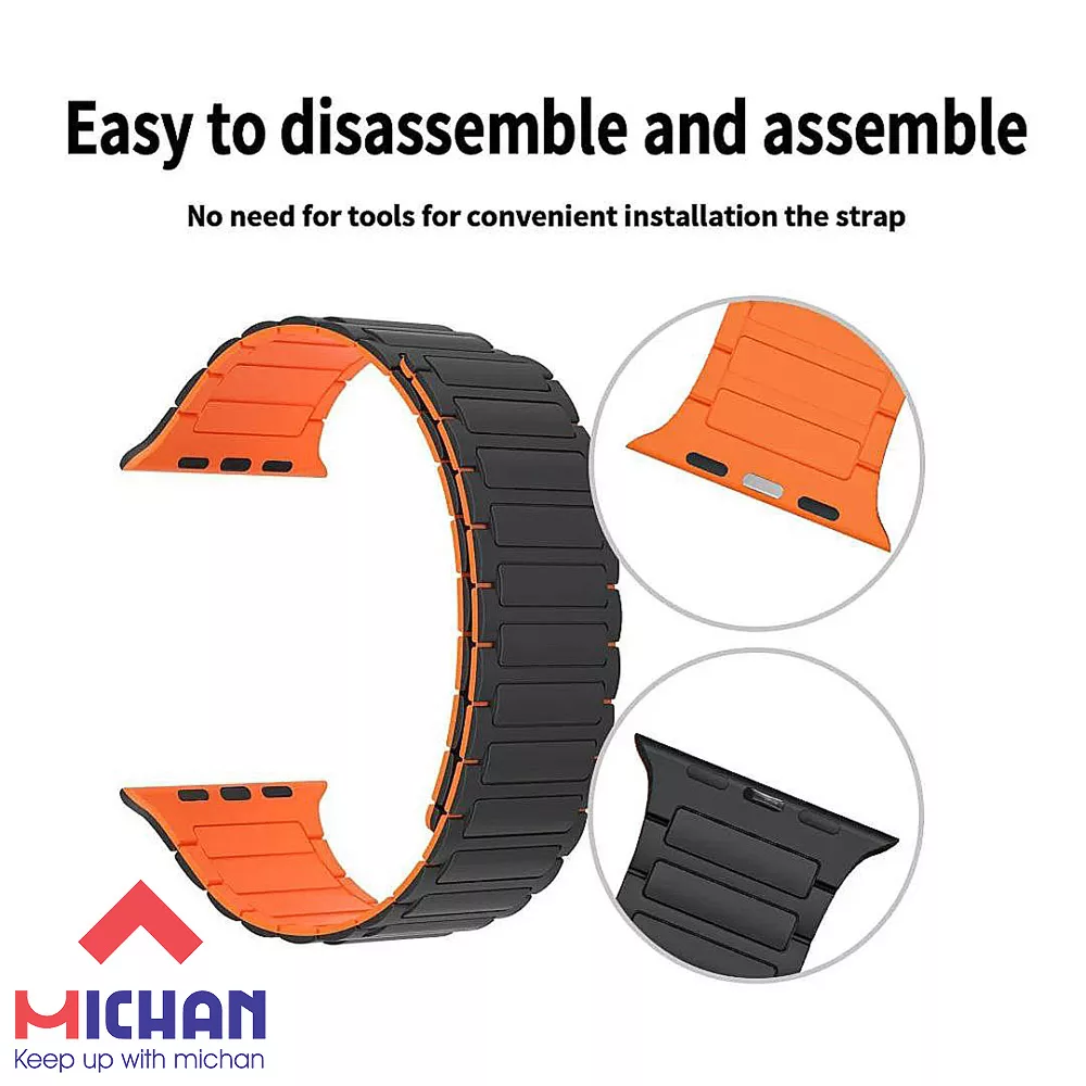 بند میچان مدل ESP MAGNETIC مناسب برای اپل واچ سری 1/2/3/4/5/6/7/8/9/10/SE/ULTRA سایز 44/45/46/49 میلی متری