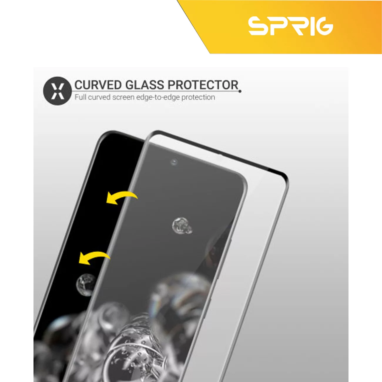 محافظ لنز دوربین اسپریگ مدل 3D-FU مناسب برای گوشی موبایل سامسونگ Galaxy S23 Ultra به همراه محافظ صفحه نمایش