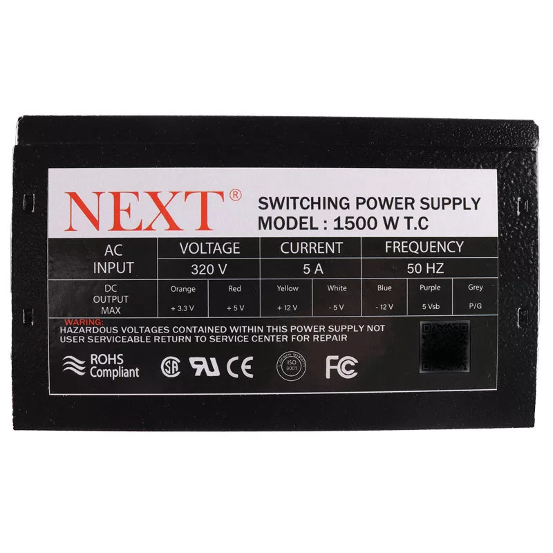 منبع تغذیه کامپیوتر 230 وات نکست مدل 1500WT.C