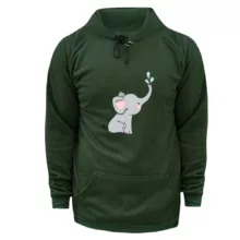 هودی زنانه مدل فیل کد ۸ رنگ یشمی