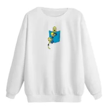 سویشرت زنانه مدل مینیون جیبی