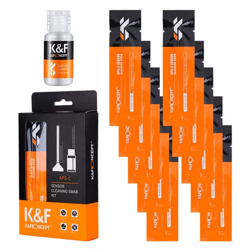 کیت تمیز کننده سنسور دوربین کی اند اف مدل SKU1616 حجم 20 میلی لیتر بسته 10عددی