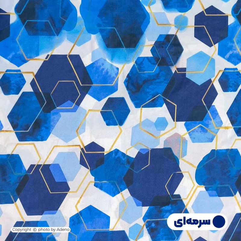 کاور تشک مهمان آدنو مدل Hexagon کد CH134 یک نفره سایز 90x190 سانتی متر