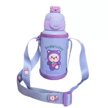 فلاسک کودک دو درب مدل تدی کد VT2721 گنجایش 0.5 لیتر